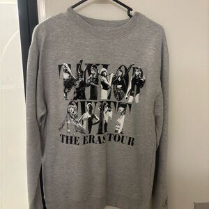 M TS The Eras Tour Grey Crewneck